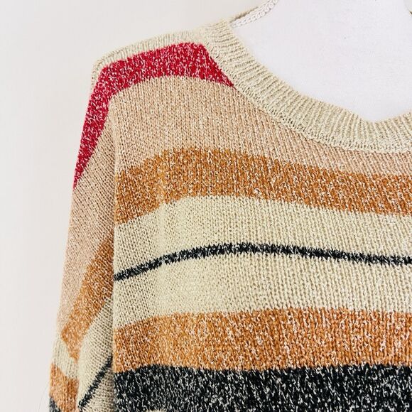 Cozy Striped Crew Neck Sweater - Picture 2 of 8